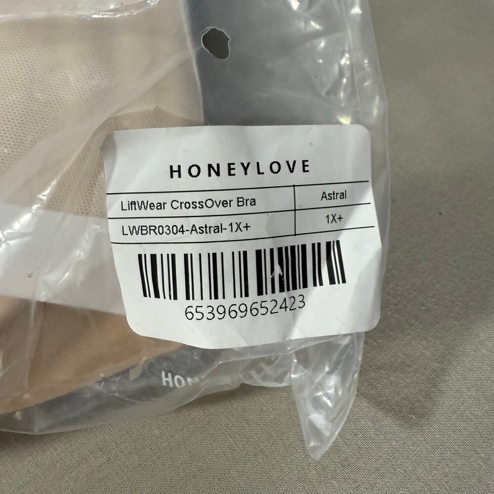 Honeylove Liftwear Crossover Bra, Astral, 1x+ - Picture 6 of 6